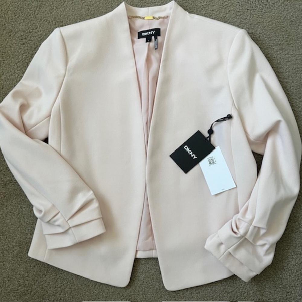 DKNY Light Pink Cropped Blazer, NWT!